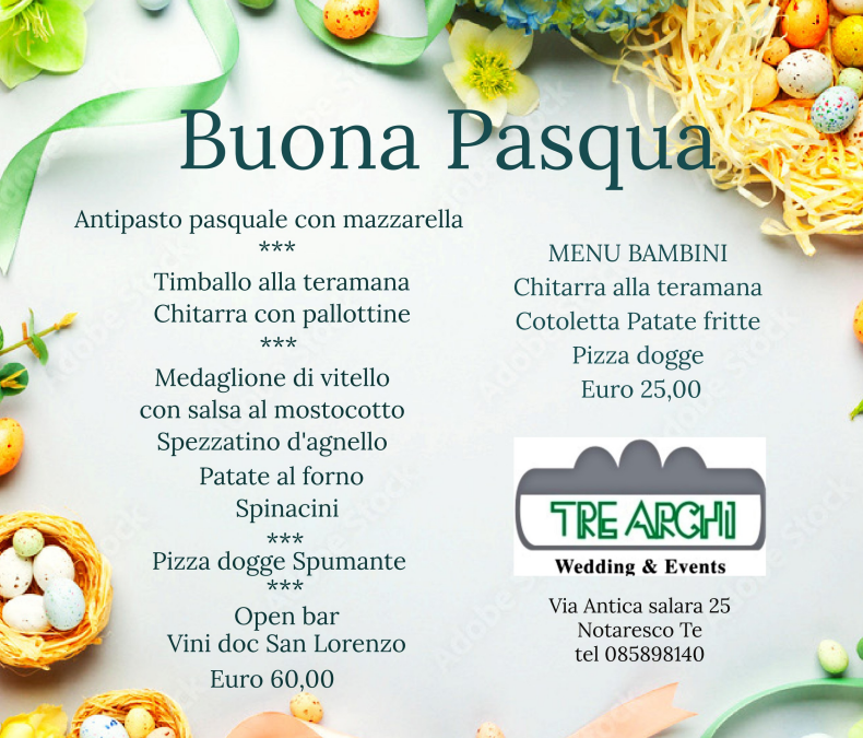 Menù Pasqua 2026